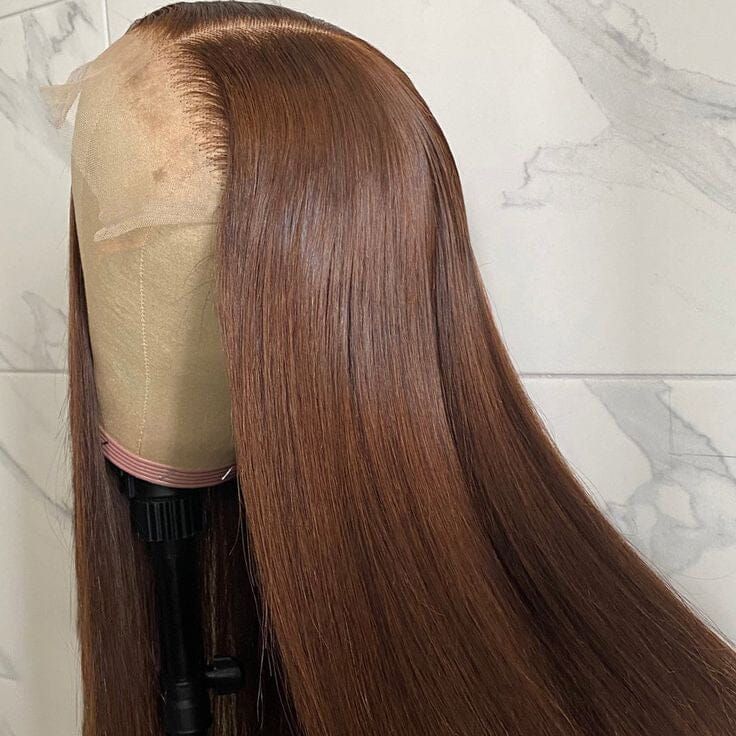 Brown Double Drawn Frontal wig